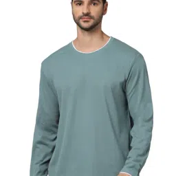 celio celio* Blue Regular Fit Cotton Crew T-Shirt-picture-21