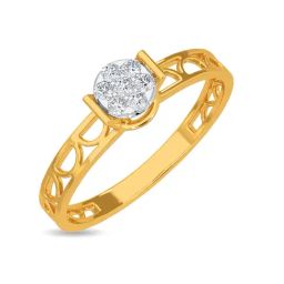 Kisna Diamond & Gold Jewellery Tamika 18k (750) Diamond & Gold Ring For Women-picture-10