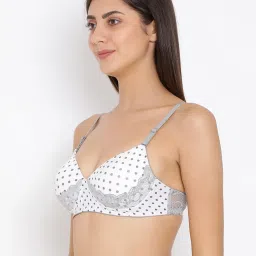 Clovia White Non Wired Padded Everyday Bra image 4