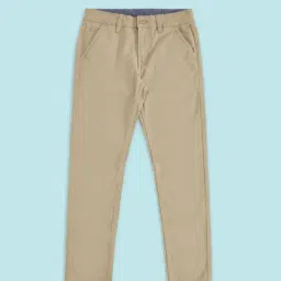 Pantaloons Junior Beige Cotton Regular Fit Trousers-picture-30