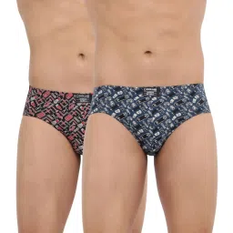 Dollar Bigboss Assorted Color Cotton Printed Briefs (Pack Of 2) image 1