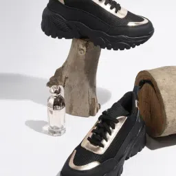 Shoetopia Women's Black Running Shoes-image-5