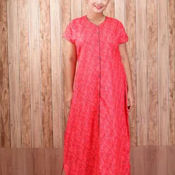 CLYMAA Pure cotton Full open multi purpose nighty-picture-10