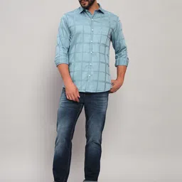 Cantabil Men Regular Fit Mid-Rise Cat Scratches Jeans image 4