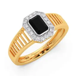 Candere by Kalyan Jewellers 18k Yellow Gold & Diamond Ring for Men-picture-22