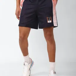 Reebok Navy Slim Fit Printed Shorts-image-40