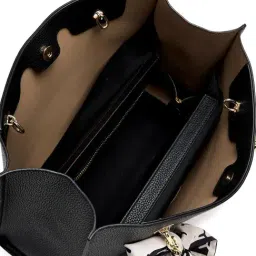 BCBG Black Logo Shoulder Handbag image 5