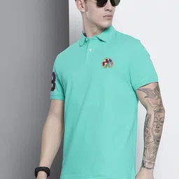 MERRIMENT Men Polo Collar T-shirt-image-9