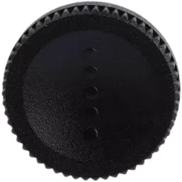 RS PRO Black Knurled Clamping Knob M5 Threaded Stud, 4488886 image 2