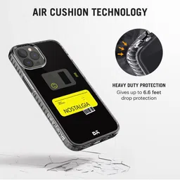 DailyObjects Black & Yellow Printed  Nostalgia BRB iPhone 12 Pro Max Phone Case image 4