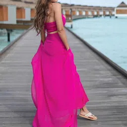 Ordinaree Crop Top, Skirt & Shrug Co-Ord Set image 3