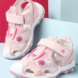 Cute Walk by Babyhug Velcro Closure Sandals - Pink-picture-19