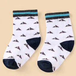 cute walk by babyhug Cutewalk By Babyhug Anti Bacterial Ankle Length Socks Stripes Design Pack Of 5- Multicolor image 2