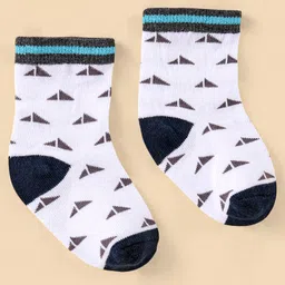 cute walk by babyhug Cutewalk By Babyhug Anti Bacterial Ankle Length Socks Stripes Design Pack Of 5- Multicolor image 3