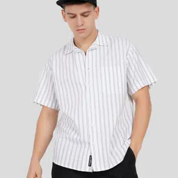 Underrated Club Men Opaque Striped Casual Shirt-image-77