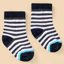 cute walk by babyhug Cutewalk By Babyhug Anti Bacterial Ankle Length Socks Stripes Design Pack Of 5- Multicolor image 5