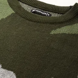 HERE&NOW Pure Acrylic Camouflage Design Pullover image 5