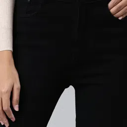 showoffff SHOWOFF Black Denim Mid Rise Jeans image 4