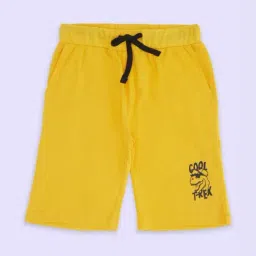 Pantaloons Junior Yellow Cotton Printed Shorts-picture-26