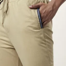 Ajile by Pantaloons Tan Slim Fit Joggers image 4