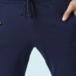 Ajile by Pantaloons Navy Cotton Slim Fit Joggers image 4