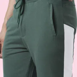 Ajile by Pantaloons Pine Cotton Slim Fit Striped Joggers image 4