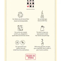 Ed-a-Mamma Kids Green & Grey Printed Top image 4