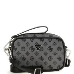 GUESS Grey PEONY Printed Medium Beauty Case image 1