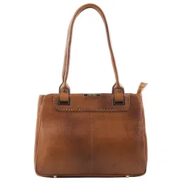 Metro Brown Solid Medium Handbag image 1