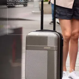 Nasher Miles Fifth Avenue Expander Hard-Side Polycarbonate Cabin BottleGrey 20Inch|55CM Trolley Bag image 5