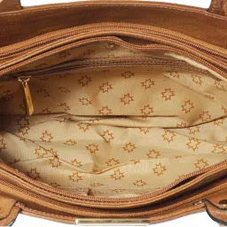 Metro Brown Solid Medium Handbag image 4