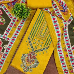 Maroosh Digital Printed Unstitched Dress Material image 2