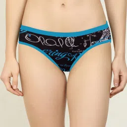AROUSY Black Printed Hipster Panty image 1