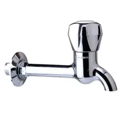 APL Apollo TP028 Fusion Bib Cock Long Body with Flange Bathroom Faucet Silver image 2