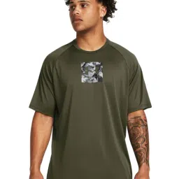 Under Armour Green Slim Fit Printed T-Shirt-picture-23
