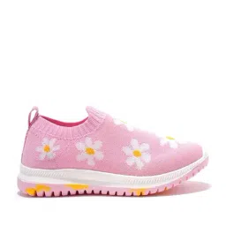 Pantaloons Junior Kids Light Pink Slip-On Shoes-picture-30