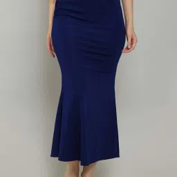 N-Gal Beige & Navy Plain Saree Shapewear - Pack Of 2 image 4