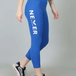 N-Gal Green & Blue Printed Sports Leggings - Pack Of 2 image 4