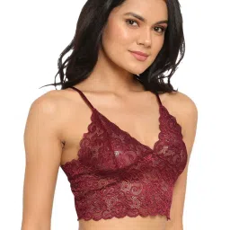 N-Gal Red Lace Work Bralette Bras - Pack Of 2 image 4