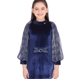 Cutecumber Kids Navy Shimmer Dress-image-50
