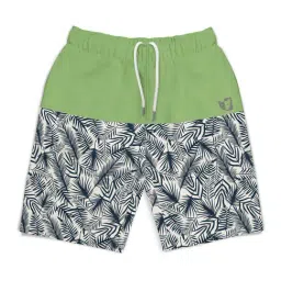 HELLCAT Kids Green Color Block Shorts-image-3