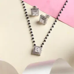 Clara Princess 92.5 Sterling Silver Mangalsutra Set-picture-48