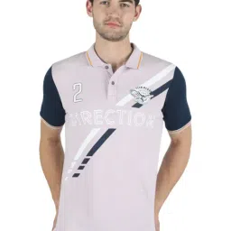 Monte Carlo Lavender & Navy Regular Fit Printed Polo T-Shirts-picture-10