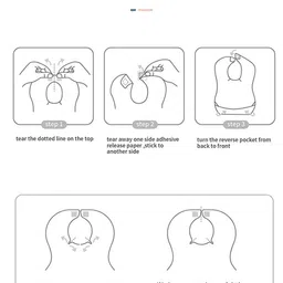 The Little Lookers Infants Pack Of 10 Printed Disposable Bibs image 5