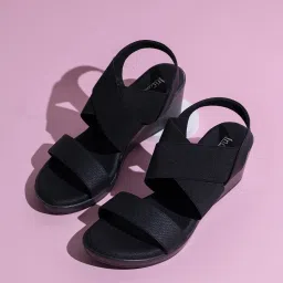 Inc.5 Women's Black Sling Back Wedges image 1