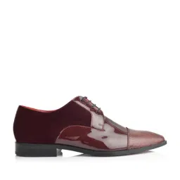 Language Shoes Men's Raphael Wine Derby Shoes-picture-25