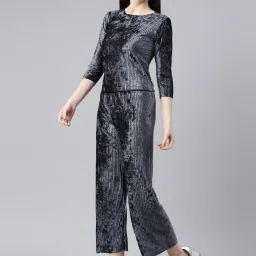 showoffff SHOWOFF Grey Striped Co-Ord Set image 4