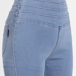Angelfab Sky Blue Cotton Regular Fit Jeggings image 4