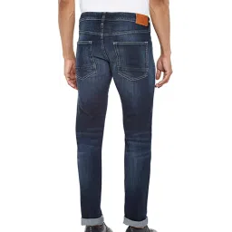 EVERBLUE Blue Tapered slim Fit Midrise Stretchable Jeans image 2