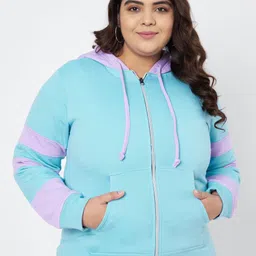 BRINNS Women Colourblocked Hooded Sweatshirt image 1